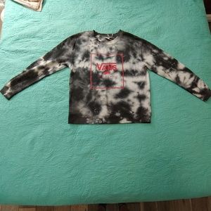 Vans Black Tie Dye Sweatshirt Women's Medium